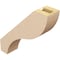 Ekena Millwork 3-inch W x 12-inch D x 12-inch H Geneva Rough Cedar Woodgrain TimberThane Knee Brace, Primed BRCUR03X12X12GNVRCPR - alternate 2